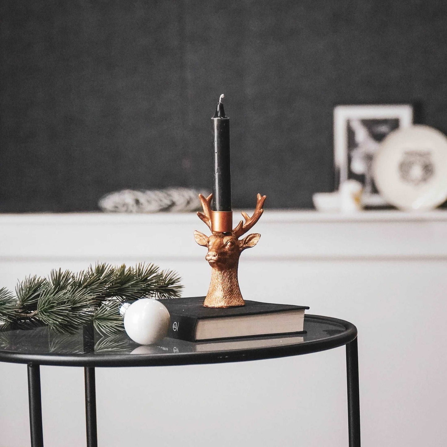 Kaarshouder kerst hert - Woba Home