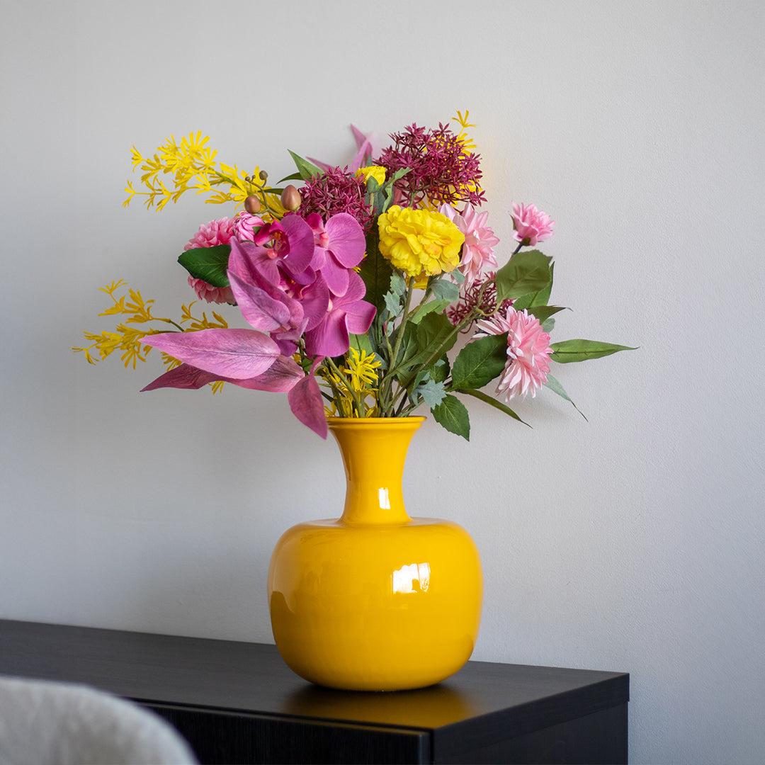 Boeket merel | Zijden boeket exclusief vaas