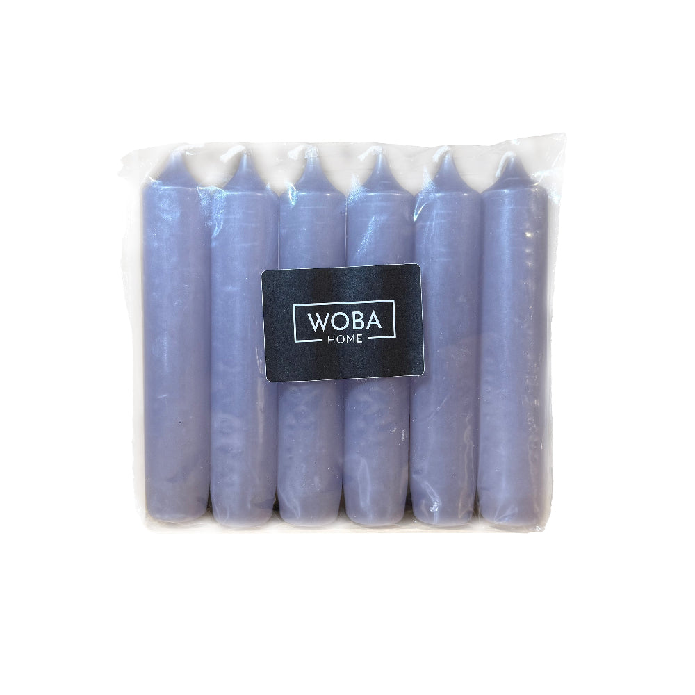 Dinerkaarsen die niet druipen | kleur lila