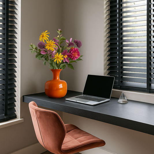 Zijden bloemen boeket kleurrijk