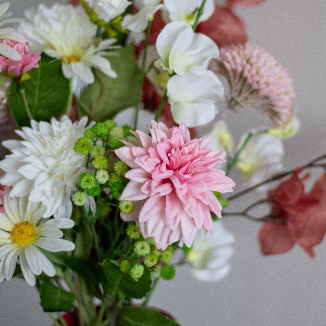 Zijden bloemen boeket nova