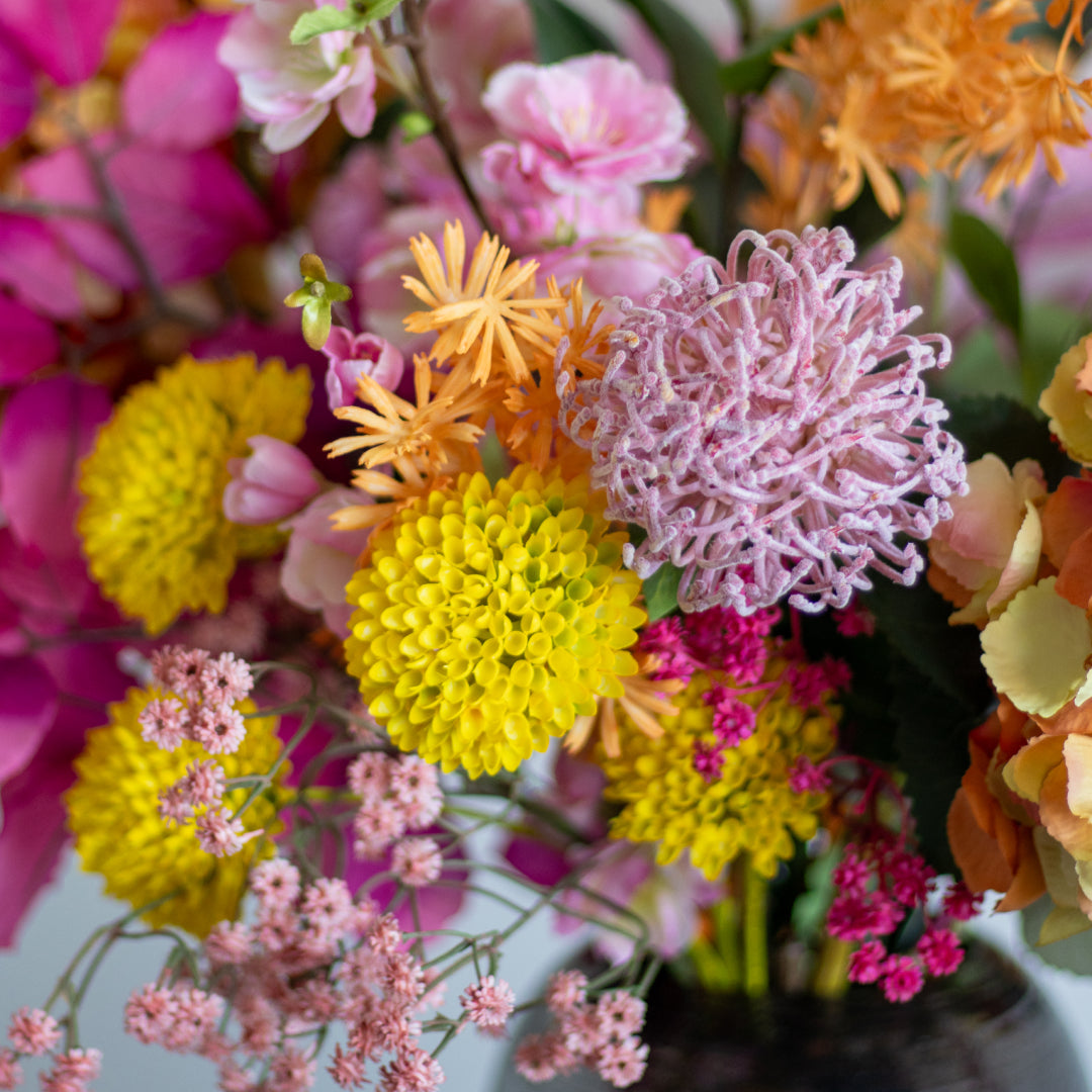 Zijden boeket met vaas | Boeket Lieke