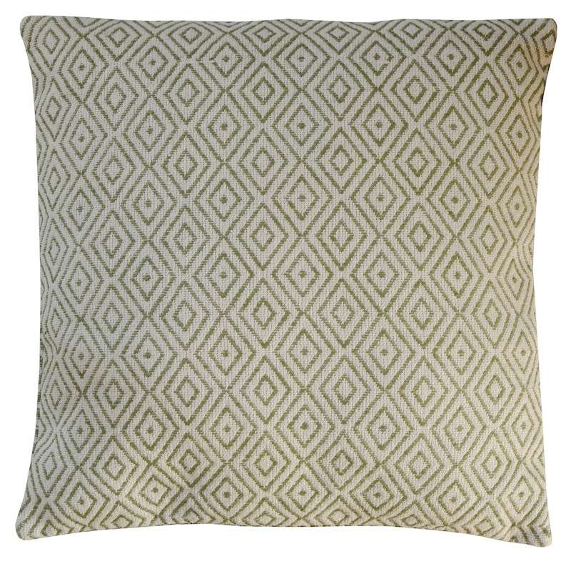 Kussenset Dave | Groen met wit | 2 stuks