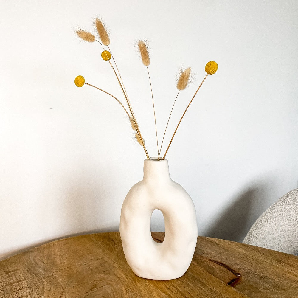 Donut vaas wit Mateo - Woba Home