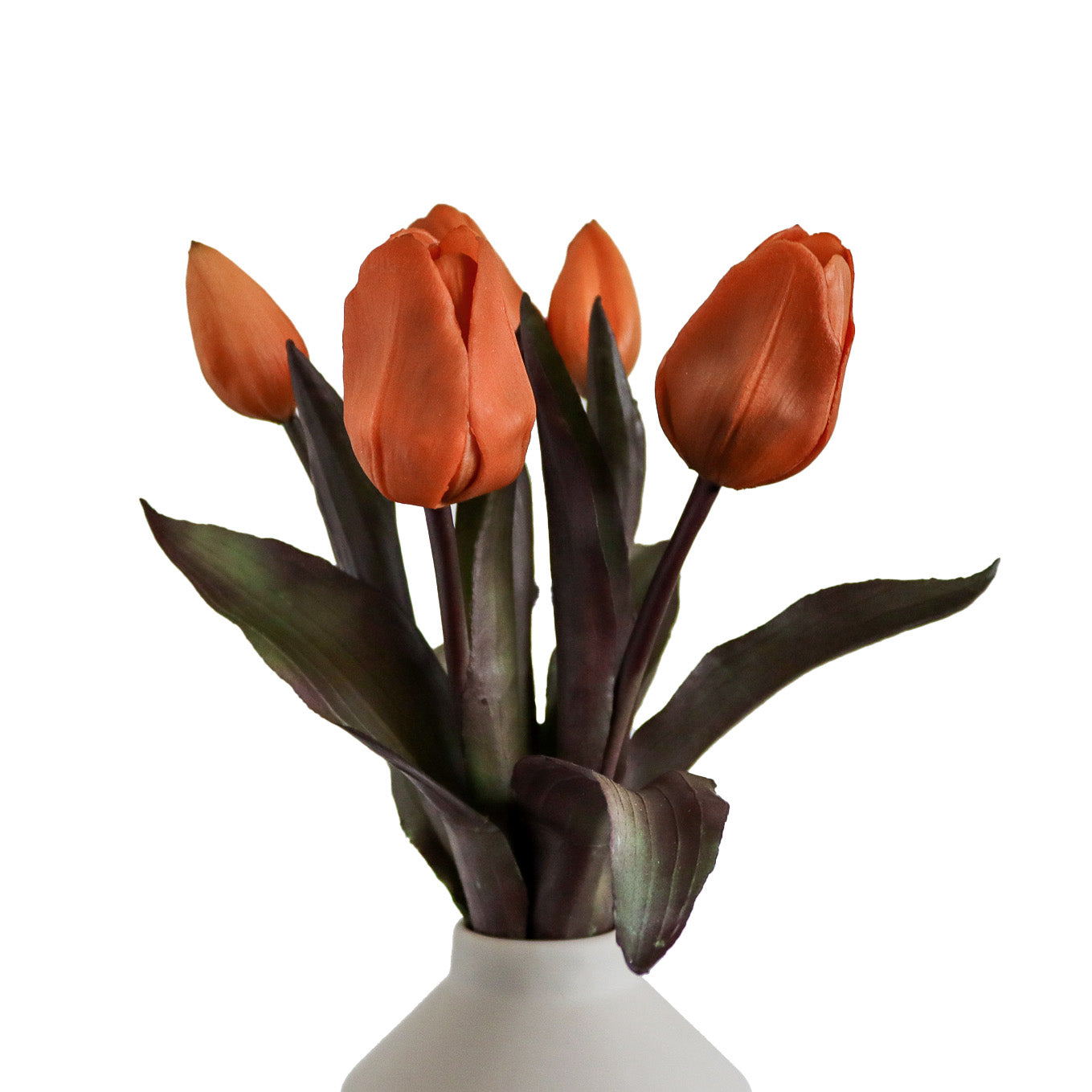 Kunst Tulpen oranje - 5 stuks - Woba Home