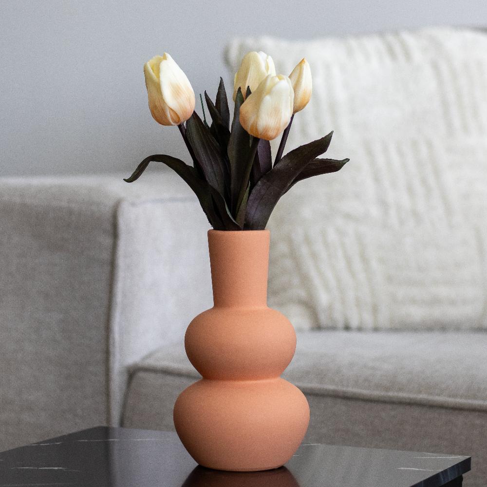 Oranje Vaas Peach - Woba Home