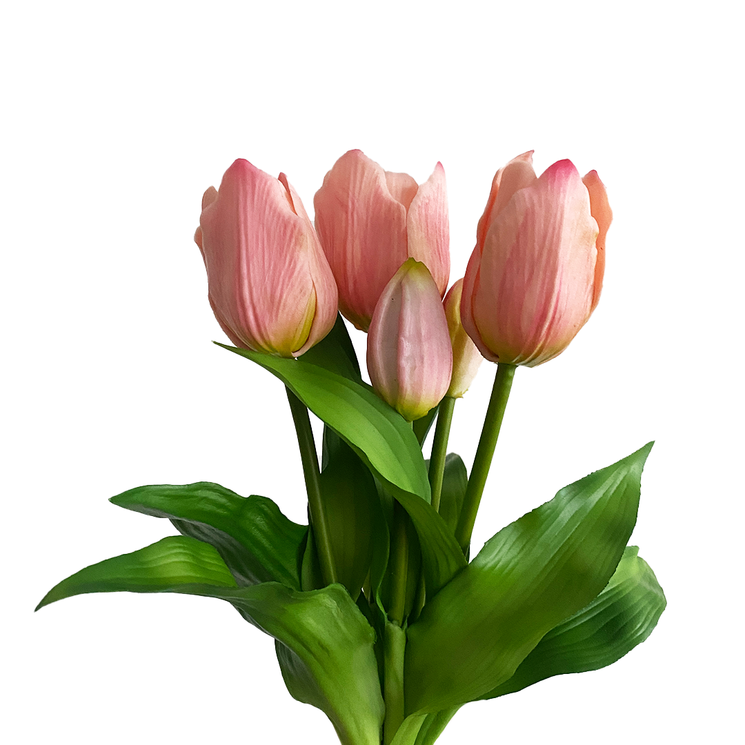 Kunst Tulpen Roze - 5 stuks - Woba Home