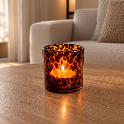 Gusta theelichthouder panter 9x10 - Woba Home