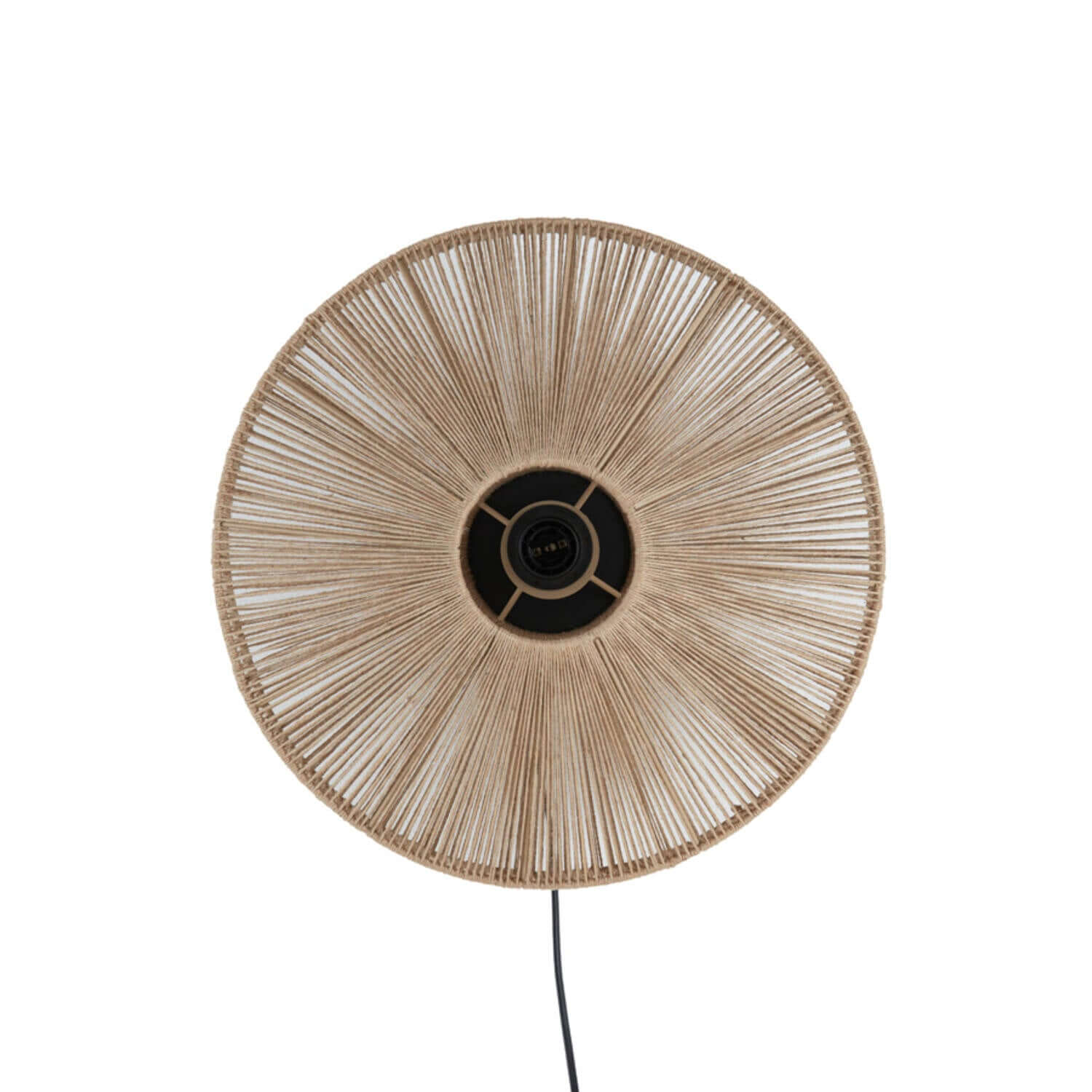 Lyra wandlamp met metalen frame en rustiek touw Ø43 cm