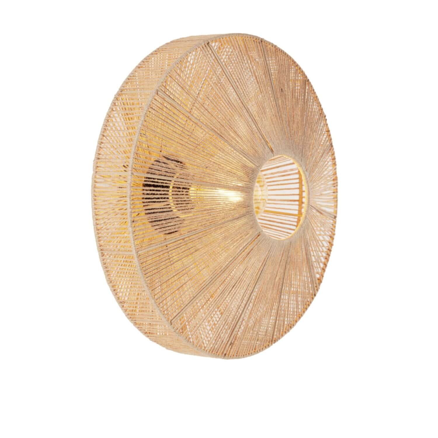 Lyra wandlamp met metalen frame en rustiek touw Ø43 cm