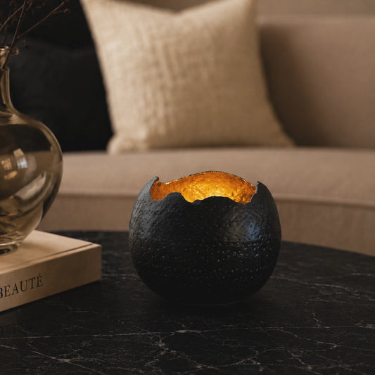 Kaarshouder broken egg goud (M) - Woba Home