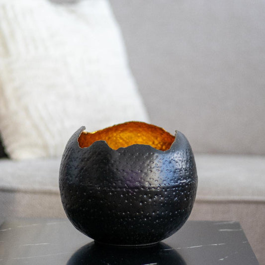 Kaarshouder broken egg goud (M) - Woba Home
