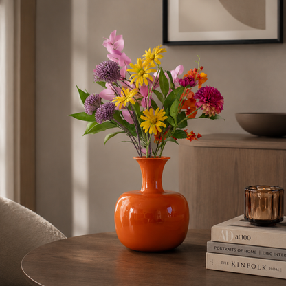 Zijden bloemen boeket kleurrijk