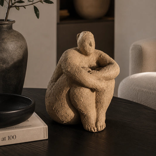 Woman Polyresin Beige - Woba Home