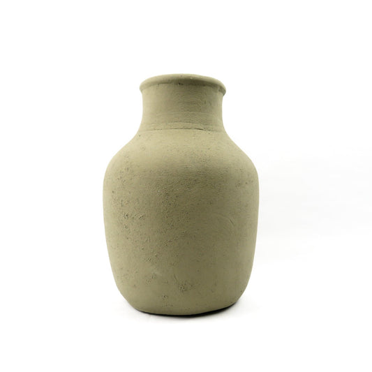 Beige ruwe vaas Luuk - Woba Home